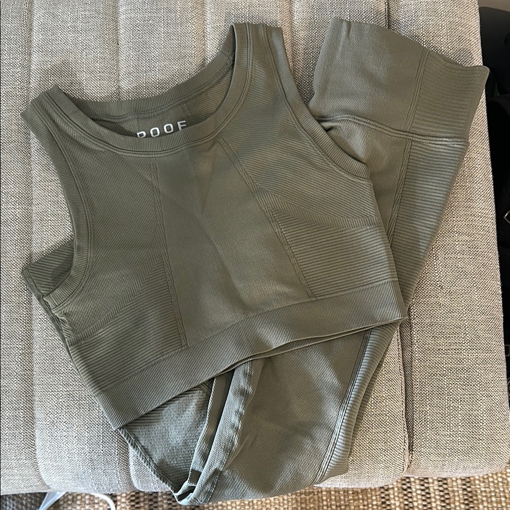 Poof! Olive Activewear Set